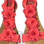 NY & C Red Floral Wedge Sandals. Nwt! Size 9 Photo 2