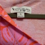 Koolaburra Pink and Orange Leaf‎ Print Swim Coverup Photo 1