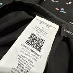 Emporio Armani NWT  Black Abstract Petal Print Crepon Skirt Sz 44 Photo 7