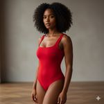 Live in the Moment Classic Red Bodysuit Photo 1