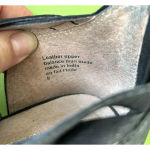 Seychelles  So Blue Black Cutout Back Zip Leather Ankle Booties Womans Size 8‎ Photo 2