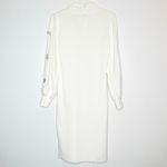 Eliza J NWT  Rhinestone Bow Sweater Dress Women's White Size Medium Photo 4