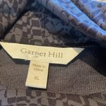 Garnet Hill Swing Midi Dress Color Onyx Texture Floral Lagenlook Grey Size XL Photo 1