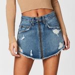 Carmar Denim LF Beatrice Zip Front Skirt Photo 0