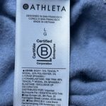 Athleta Sweater Womens Large Blue Sweatshirt Hooded Long Sleeve Activewear Photo 10