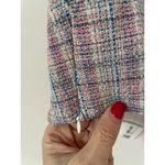 ZARA Crop Plaid Tweed Top Pink Blue Size Small NEW Photo 3
