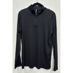 Alo Yoga Pullover Womens XL Black 1/4 Zip Running Stretch (fits Like Small) READ Photo 2