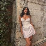 House Of CB  'Soraya' Ivory Satin Slip Dress with Corset‎ NWOT size XS Photo 12