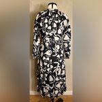 H&M Womens 100% Cotton Long sleeve V-Neck Tie-Belt Floral Bohemian Dress|Size:XS Photo 15