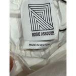 Rosie Assoulin Strapless Babydoll Maxi Dress sz 4 Watercolor Print Bell Sleeves White Photo 3