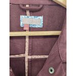 Pilcro  by Anthropologie Oversized Suede Shacket Jacket Dress Brown Rust Large Photo 1