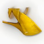 Jimmy Choo Yellow Patent Leather Peep Toe Mary Jane Heels Pumps EU 38.5 / US 8.5 Photo 8