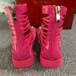 Vivienne Hu New York Square Toe Strapped Leather Cage Sandals Pink Size 7 Photo 9
