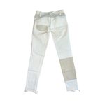 Free People white colorblock skinny jeans size 24 NWOT Photo 1
