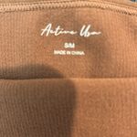 Active USA  brown ribbed crop top Photo 4