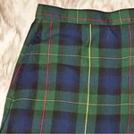 Lands' End Preppy Tartan Blue Plaid School Girl Mini Skirt Women Sz 5 Academia Photo 1