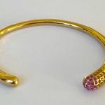18K Gold plated Open Cuff bangle Bracelet multi Stainless Steel womens jewelry Photo 3
