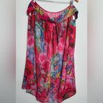 Becca by Rebecca Virtue Floral Sheer Skirt Casual Beach Cover-Up Size M/L Photo 1