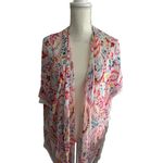 Coldwater Creek  Multicolor Paisley Sheer Kimono One Size Photo 2