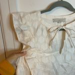 Loft Shimmer Clip Ruffle Tie Neck Dress Photo 7