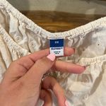 Old Navy Eyelet Waist Defined Mini Dress Women’s Cream Photo 2