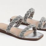 Sam Edelman Inette Metalllic Silver Slide Sandal Size 8M 💛 Photo 0
