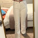 Lauren Jeans White High Waist Straight Leg Jeans Photo 0