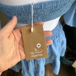 SHY VELVET Blue Open Side and Back Mini Dress | small Photo 5