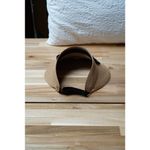 Women Straw Woven Adjustable Sun Visor Beach Hat Ribbon Detail Brown Photo 2