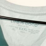 Life is Good  Plus Size 3X Crusher Tee Women's Namaste Six Feet Away Blue Photo 2