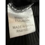 Princess Polly Black Long Sleeve Ribbed Knit Tie Cutout Bodysuit Top Size 2 Photo 3