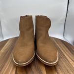 Free People Century Flat Boots Ankle Bootie Brown Leather Boho Women's 37 US 6.5 Photo 3