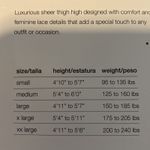 Hanes thigh highs medium black anomie grunge dark academia 2012 coquette Photo 4