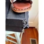 Maje NWT Fidil Flat Gladiator Sandals Size 39 Brown Leather Ivory LaceUp Studded Photo 9