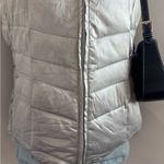 Lands' End Metallic Puffer Winter Jacket Vest Photo 2
