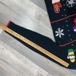 Cherokee Vintage  Embroidered Beaded Holiday Cardigan Sweater Black Multi Small Photo 10