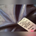 Jessica London Vintage Blue Collarless Leather  Jacket, Size 20W Photo 3