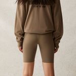 Fear of god  Essentials Pull On Elastic Waistband Biker Shorts Taupe Medium M Photo 1