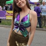 Sequin butterfly crop top Purple Size undefined Photo 2