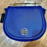 Bebe Lily Saddle Crossbody Bag Dazzling Blue NWT Photo 0