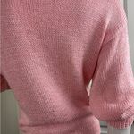 Nannell Pastel Colored Hand Knit Sweater Size Medium Pink Photo 10