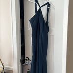 Azazie  Navy Blue Halter Wedding Dress Photo 1