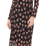 Vince Camuto  Mock-Turtleneck Midi Dress in Black, Size M​​​ Photo 0