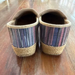 Dansko Women's  Multicolor Striped Espadrille Mules & Clogs Size 39/8.5 Photo 7