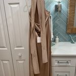 Satin Maxi Dress Tan Size M Photo 1