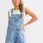 Free People  We The Free Ziggy Follow Your Heart Shortalls Overalls Photo 0