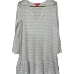 Lilly Pulitzer Payton Cover-Up Resort White Honeycomb Dot Lace Size Small Photo 1