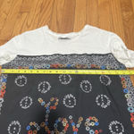 Sandro  LOVE Tie Front Graphic Floral T-Shirt Size 3 Photo 9