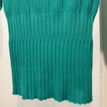 Requirements Aqua Mint Green Sweater Mettalic Beads 3/4 length sleeve Ribbed Photo 3