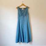 Reformation Sebastien Denim Midi Dress Blue Photo 5